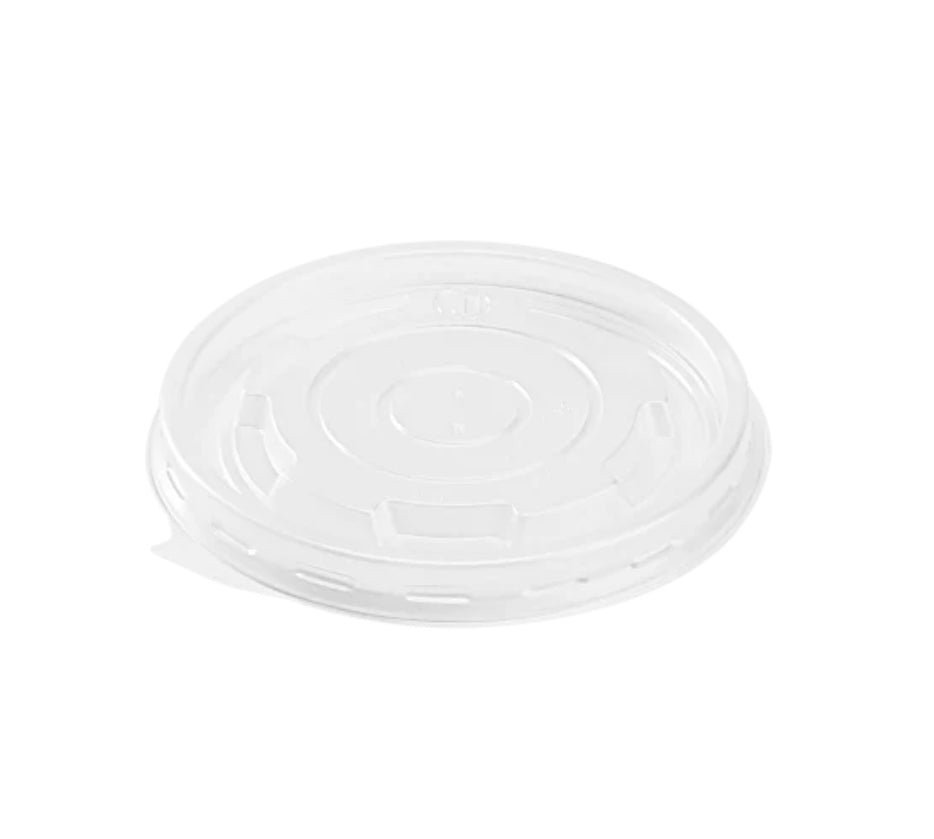 12oz PP Plastic Food Container Flat Lids (100mm) - 1,000 pcs