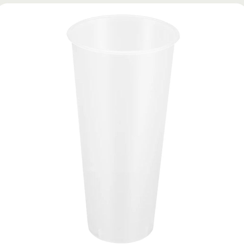 24 oz Tall Premium PP Cup, (90mm), Matte - 500 Pcs
