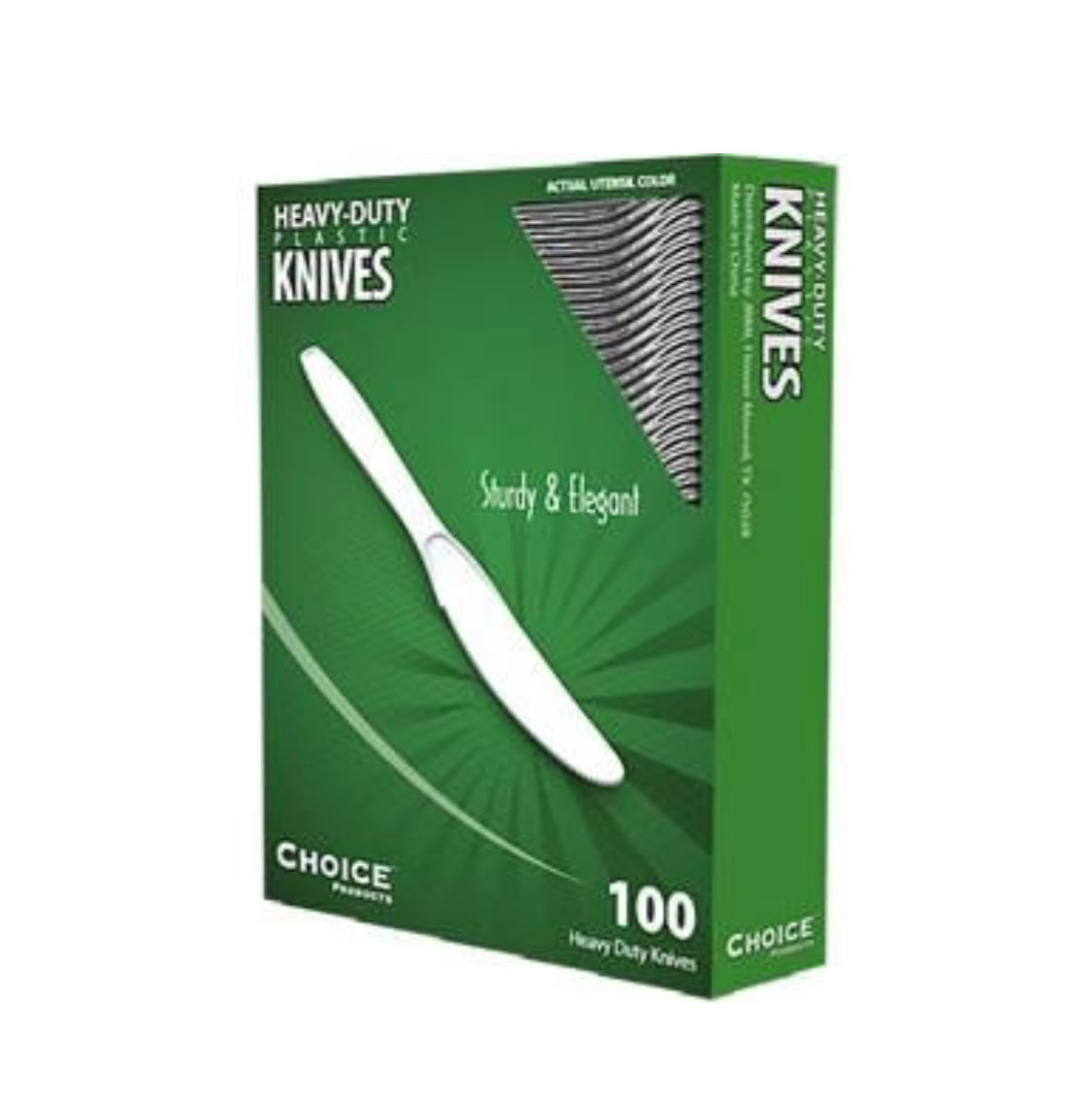 Knives, Retail Boxed, Heavy Weight, Clear, PS - 10/100