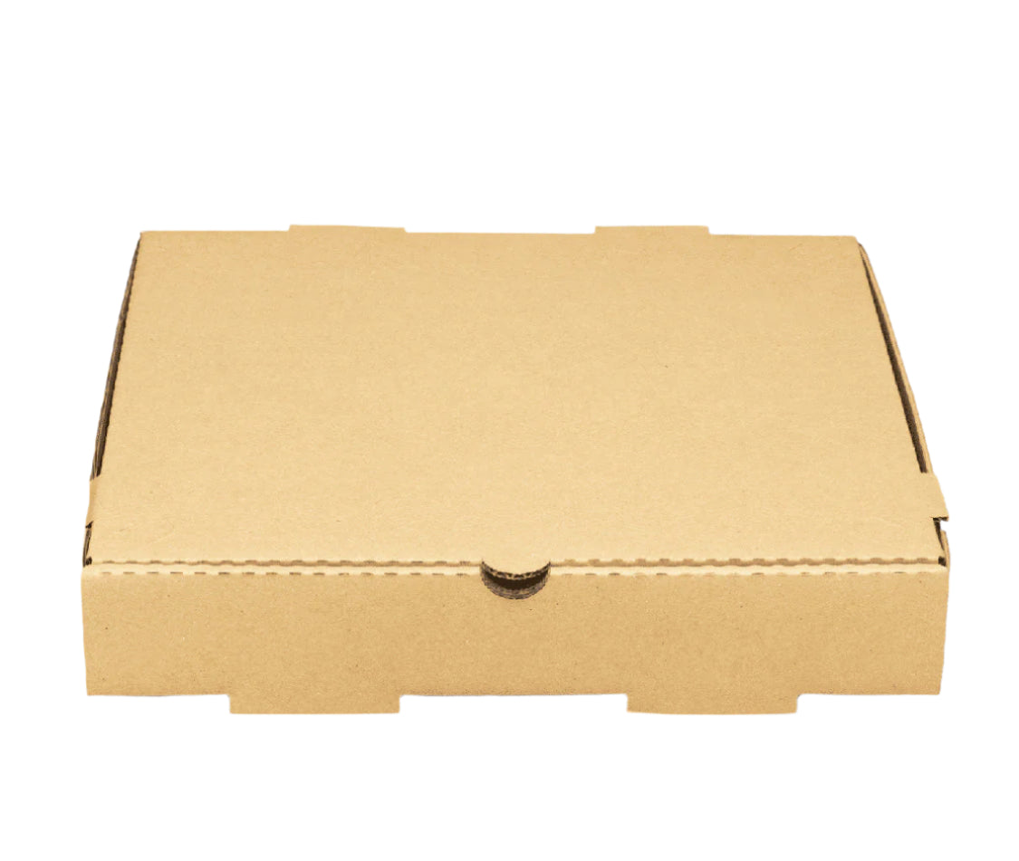 Corrugated Pizza Box, 12''x12''x2'', Kraft - 50 pcs